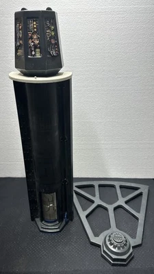 Torre elevadora de la Estación Espacial Estrella de la Muerte Star Wars 1978 con pegatinas y nivel superior Foto 1 de 4