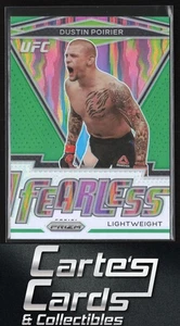 Dustin Poirier 2021 Panini Prizm UFC #4 Fearless Green Prizms - Picture 1 of 2