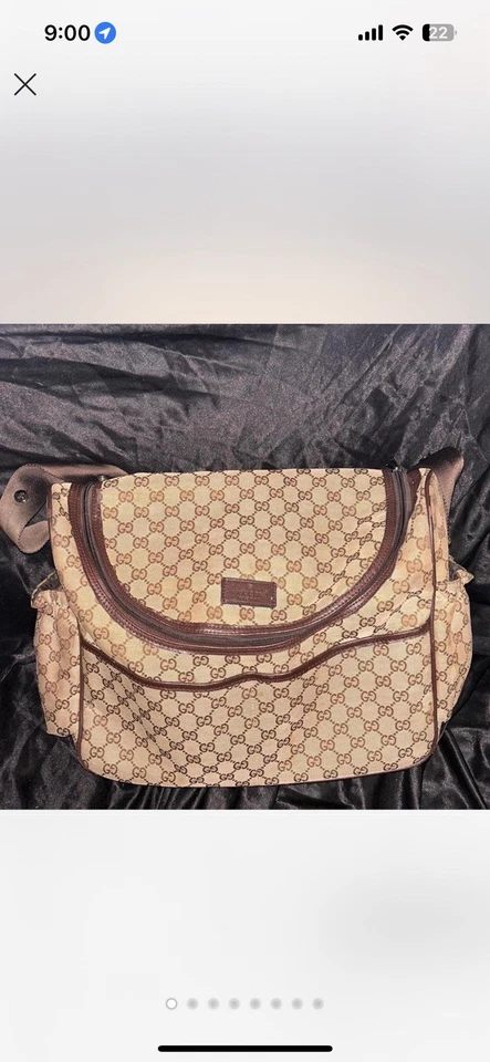 vintage gucci diaper/travel bag  changing pad and other accessories not included - Image 1 of 4