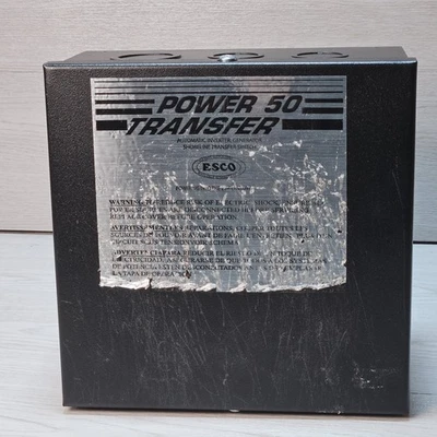 Interruptor de transferencia automática ESCO Elkhart Supply ES50M-65N 50 amperios 120-240 voltios Foto 1 de 4