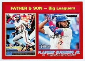 2025 Topps Heritage - Father & Son Vladimir Guerrero Jr. #69 Red Border - Picture 1 of 2