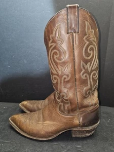 Stivali western cowboy Justine taglia 9,5 D Bay Apache di Justin stile uomo #2252 - Foto 1 di 10