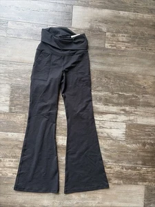 Offline by Aerie Damen Foldover The Hugger High Rise Flare Legging schwarz Medium - Bild 1 von 6