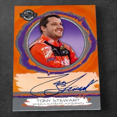 Tony Stewart JGR #20 HOF PACK PULLED NASCAR signed card 2006 WHEELS AUTOGRAPHS - Image 1 of 2