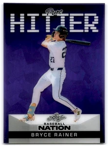 2025 Leaf Baseball Nation Pure Hitter Bryce Rainer 4/8 #PB-3 - Bild 1 von 2