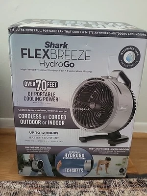 Shark FlexBreeze HydroGo 8.4 in. 5-Fan Speeds Personal Misting Portable Fan - Image 1 of 4