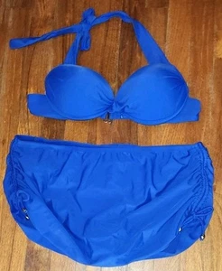 Catalina Blue Bikini Swimsuit Size Women Xl 16-18 Underwire NWOT - Picture 1 of 3