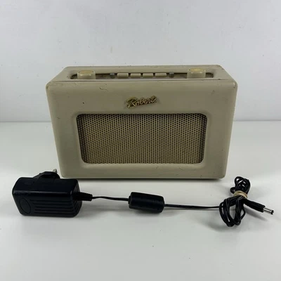 Roberts Revival RD60 Portable Radio DAB/FM Cream Peeling Pleather Please Read - Image 1 of 4