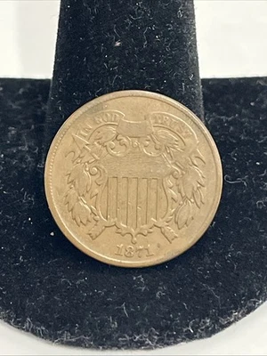 1871 2 Cent Piece - Image 1 of 2