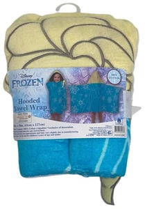 DISNEY FROZEN ELSA TOALLA DE BAÑO CON CAPUCHA COPOS DE NIEVE 24X50 100% Algodón ¡MEJOR PRECIO! - Imagen 1 de 4