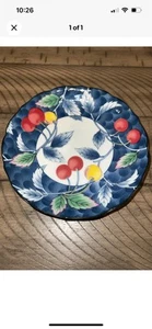 WILLIAMS SONOMA GRAND CUISINE RED CHERRY Saucer, JAPAN RARE , Dinnerware, China - Picture 1 of 1