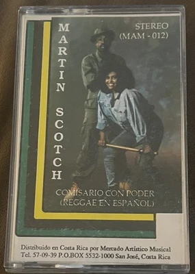 MARTIN SCOTCH Comisario Con Poder CASSETTE 1988 RAGGA DANCEHALL COSTA RICA SCOTT - Imagem 1 de 4