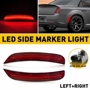 For Chrysler 300 2015-up OE# Replace Red Lens LED Rear Side Marker Lights Lamps - Picture 1 of 12