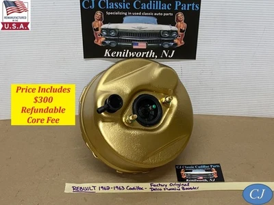 RECONSTRUIDO ORIGINAL DE FÁBRICA 1962-1963 CADILLAC DELCO MORAINE REFUERZO DE FRENO ELÉCTRICO Foto 1 de 4