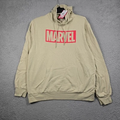 MARVEL COMICS Sudadera con Capucha Para Hombres 2XL XXL BEIGE LIGERO Sudadera Disney Informal Nueva con Etiquetas Foto 1 de 4