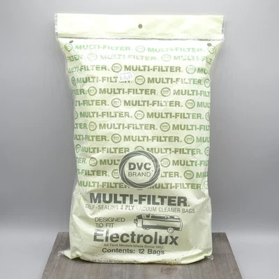 DVC Brand Multi-Filter SELF SEALING VACUUM BAGS Electrolux Tank Models 12 pack - Image 1 of 4