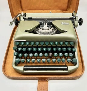 ERIKA Mod.11 Modell | Reiseschreibmaschine Schreibmaschine | 50er Koffer Vintage - Bild 1 von 13