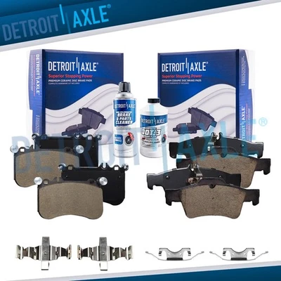 Pastillas de freno delanteras traseras de cerámica 6 piezas con hardware para Mercedes-Benz CL550 CLS550 E550 Foto 1 de 4