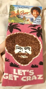 BOB ROSS THE JOY PAINTING 🎨🖼 CALZE CREW ROSA1 TAGLIA UOMO/DONNA👟CALZA STUFFER🎨 - Foto 1 di 3