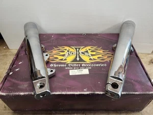 Pro-One Chrome Billet Accessories Lower Fork Leg Set - Picture 1 of 5