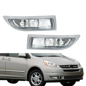 Front Bumper Fog Lights Lamp Pair For Toyota Sienna 2004 2005 Left+Right Side - Picture 1 of 12