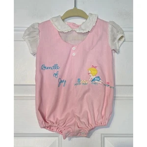 Vintage Cotton Candy Baby Strampler Größe 0-3 Monate - Bild 1 von 6