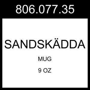 IKEA SANDSKADDA SANDSKÄDDA Becher gelb 9 oz 806.077.35 - Bild 1 von 1