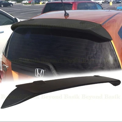2009 2010 2011 2012 2013 Honda Fit Factory Style Top Roof Spoiler MATTE BLACK - Image 1 of 4