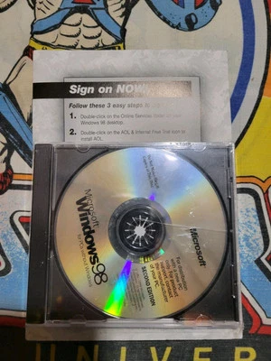 NEW SEALED Microsoft Windows 98 2nd Edition Manual & Certificate Of Authenticity - Image 1 of 4