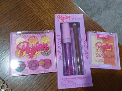 LOT/3 WET N WILD PASSION SESSION FACE PALETTE/EYESHADOW/LIPS SET NEW! - Image 1 of 2