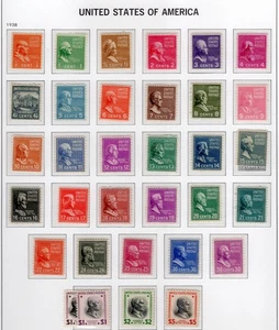 #803 bis #834 postfrische Original Gummisammlung auf Davo Albumseiten - Bild 1 von 1