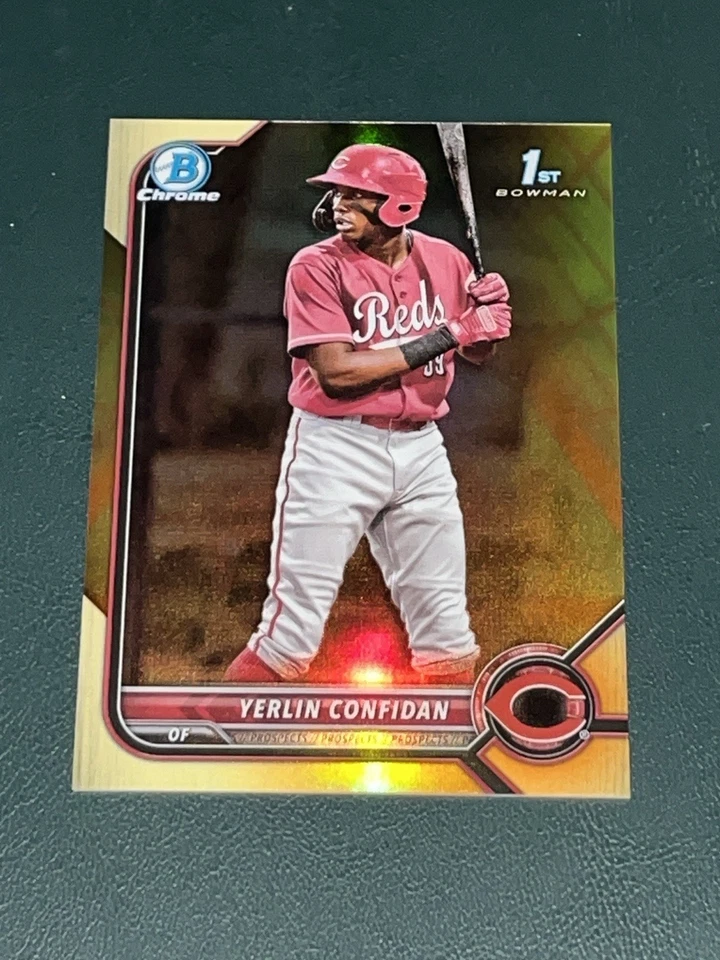 2022 Bowman Chrome Yerlin Confidan ORANGE YELLOW /75 - Image 1 of 1