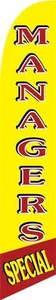 Managers Special 12ft Feather Banner Swooper Flag - FLAG ONLY - Picture 1 of 1