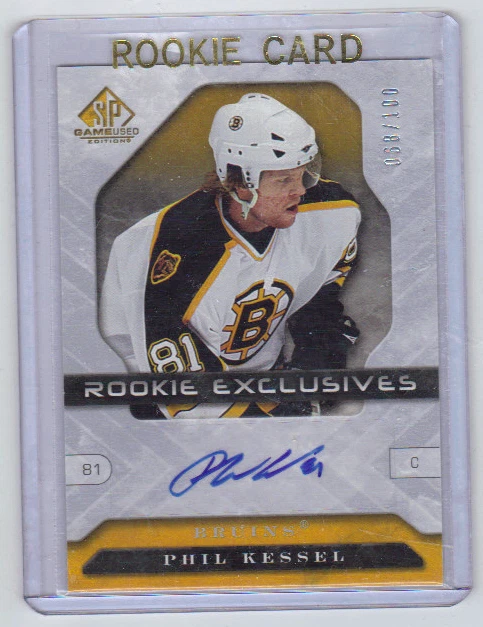 2006-07 SP Game Used Phil Kessel Rookie Exclusives Auto Card RC REPK /100 Mint - Image 1 of 1