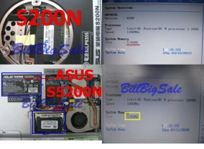 (1GB RAM) MicroDIMM 172PIN PC2700 DDR-333 DDR333 SONY PANASONIC FUJITSU USAf μ - Image 1 of 4