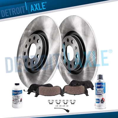 Rotores de freno traseros perforados de 10,24" pastillas de cerámica para Volkswagen Rabbit Golf Audi A3 Foto 1 de 4