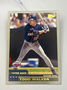 1999-2000 Topps MLB Baseball Card #57 Todd Walker Minnesota Twins - Picture 1 of 2