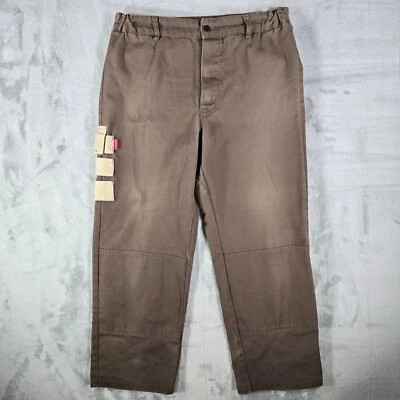 Vintage Y2K Distressed Adolphe Lafont Brown French Utility Work Pants (31x26) - Image 1 of 4