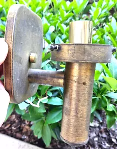 Excellent Metal Vintage Gold Colored Light Incandescent Fixture Lamp Sconce - Picture 1 of 6