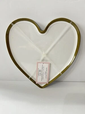 4 pçs cupcakes e cashmere namorados acabamento dourado pratos de jantar coração 9,5” melamina - Imagem 1 de 4