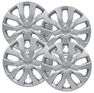 Set of (4) 17" Silver Replacement Hubcaps for Nissan Rogue 2014-2020 - Picture 1 of 5