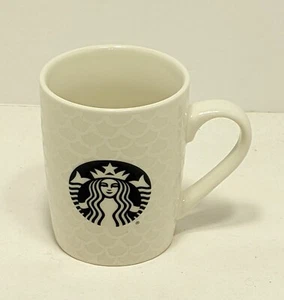 Starbucks Coffee Mug Frosted Swirl White Mermaid Logo 2020 - Picture 1 of 2