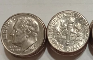 1999-D ROOSEVELT DIME ROLL (CIRCULATED CONDITION) - Picture 1 of 1