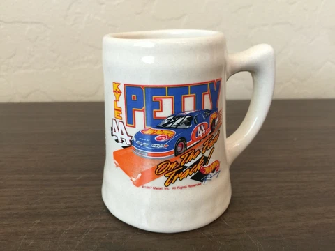 Nascar Kyle Petty #44 SUPER VINTAGE 1997 Collectible Racing MINI Stein Mug! Cover