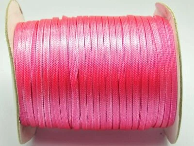 100 Yards Korean Waxed Cord Craft Lace String Thread Flat 4mm Various Color - Image 1 of 4