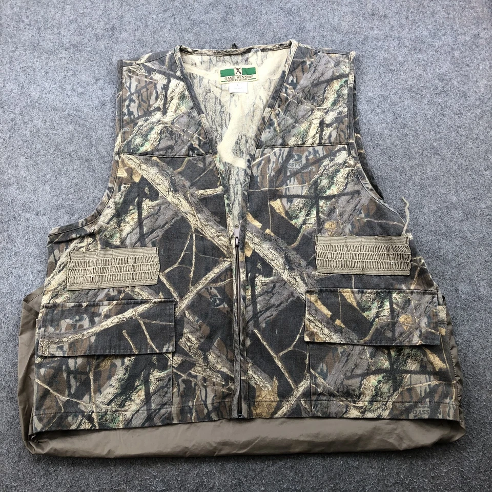 Vintage Game Winner Jacket Men Large Camo Full Zip Hunting Shooting Padded - Image 1 of 4