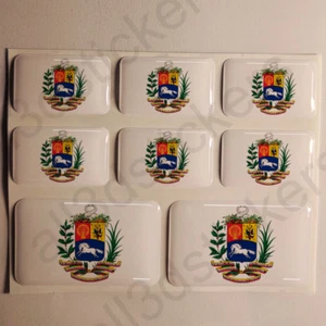 Autocollant Venezuela Armoiries Venezuela Blason 3D Résine Adhésif Autocollants - Picture 1 of 1