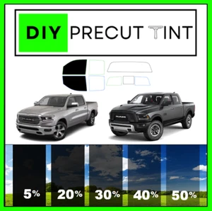 DIY PreCut Premium Ceramic Window Tint Fits ANY Dodge RAM 00-24 FRONT TWO DOORS - Picture 1 of 9