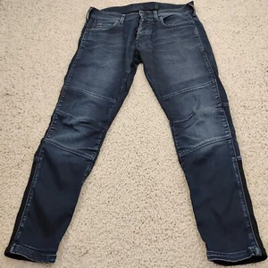 G Star Raw Jeans Mens 32x30 Blue Motac DDC 3D Skinny Denim Designer Button Fly A - Picture 1 of 15