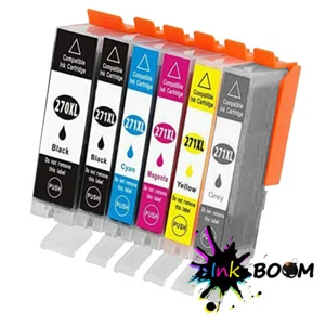 Confezione 7 cartucce inchiostro per PGI-270XL CLI-271XL PIXMA MG5722 MG6820 MG6821 TS6020 - Foto 1 di 4